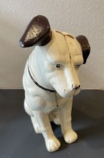 Vtg. Original RCA Victor Nipper Dog, Cast Iron 10” picture