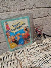 Vintage 1970s Popeye Lot: Popeye Golden Sniff It Book 1975 Olive Oyl Glass Drink picture
