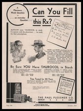 1931 L. A. Hoch Drug Company Palmyra Wisconsin Paul Plessner Taurocol Print Ad picture