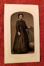 Gorgeous Tintype of Civil War Era Lady Beautiful Image picture