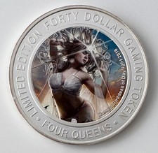 FOUR QUEENS Hotel & Casino Limited Edition Forty Dollar GAMING TOKEN;B390 picture