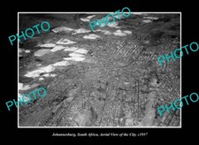 OLD LARGE HISTORIC PHOTO JOHANNESBURG SOUTH AFRICA, AERIAL VIEW OF TOWN c1937 picture