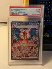 Pokémon Charizard Ex 134/108 SAR Ruler of The Black Flame SV3 PSA 9 MINT Card TC picture