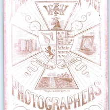 c1870s Davenport IA Boy CDV Photo Hastings White Fisher Art Gallery Brady St IA picture