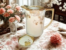 complete set of authentic Nippon Era porcelain cider set picture