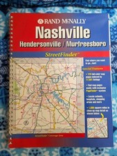 2000 Rand McNally Nashville/Hendersonville/Murfreesboro Street Finder Atlas picture