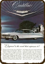 1960 CADILLAC BROUGHAM Car Vintage-Look DECORATIVE REPLICA METAL SIGN picture