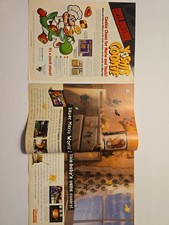 Rare Vintage 1993-1995 Super Nintendo Yoshi Print Media Lot w/ Spine-Intact 4P picture