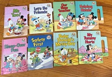 Disney Babies Out & Around Books Lot of 8 Vintage 1990s with handles picture