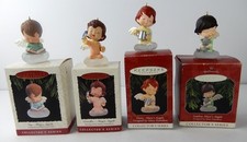 4 Vtg Hallmark Keepsake Mary's Angels # 6,8,10 &11 Christmas Tree Ornaments picture