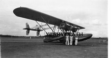Antique Photo Negative Sikorsky S-38 US Navy Flying Boat with Sailors picture