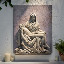Pieta Garden Wall Plaque (J5574) 26'' Pieta Garden Wall Plaque picture