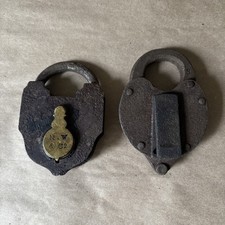 Antique M.W. & Co Mallory Wheeler & Co & Other Padlock Lock Iron - No Keys picture