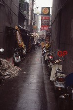#XX139- ab Old 35mm Slide Photo- Taiwan Street Scene- 1984 picture