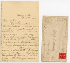 1903 Marietta PA Railroad Construction Letter H.S. Kerbaugh Co. Envelope Produce picture