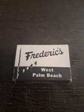 Vintage Frederic's West Palm Beach FL Matchbox Circa 1970s picture