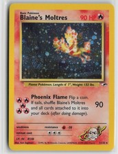 Blaine's Moltres Holo Rare Unlimited G1 001/132 NM - SWIRL picture