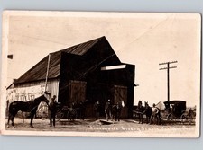 RARE c1910 Simmons Livery Stable Carlton Texas TX Hamilton County Hico RPPC picture