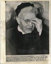 1960 Press Photo Domenico Cardinal Tardini talks to press in the Vatican today. picture