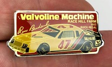 1985 Ron Bouchard #47 Valvoline Machine Buick Regal NASCAR Pin Vintage NOS 80s picture