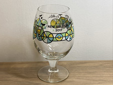 New Belgium Brewing 2017 Bicycle Beer Glass Don Pendleton Art 6.5” Tall picture
