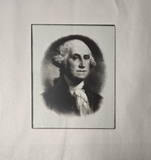 Vintage George Washington 8x10 Glass Transparency Process Plate Estate Find picture