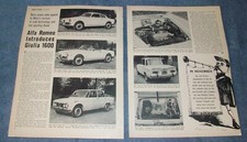 1963 Alfa Romeo Giulia Vintage New Car Info Article Sprint Spider 1600 TI picture