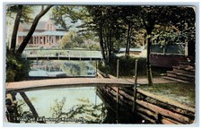 1912 View At Lakewood Bridge Scene Madison Maine ME Posted Vintage Postcard picture