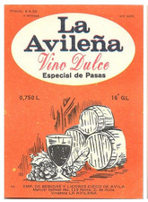 RARE Vintage - Vino de Pasas LA AVILEÑA - Cuban Raisin Wine Paper Labels. Cuba picture