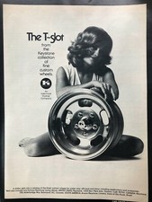Vintage 1973 Sexy Keystone wheels original ad picture
