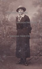 Original WW1 photo postcard Womens Legion lady picture