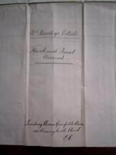 1878 ESTATE ANTIQUE DOCUMENT OF WILLIAM HAWLEY EXECUTORS OF THE ESTATE BBA-45 picture