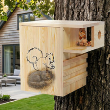 Extra Large Squirrel House for Outside, Squirrel Box with Predator Guard picture