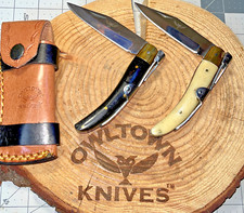 NEW 7 inch NAVAJA RAMPURI RATCHET POCKET KNIFE, choice BONE or BULL HORN picture