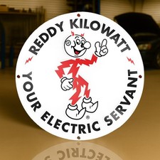 Reddy Kilowatt – Vintage “Your Electric Servant” Sign  19.7