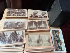lot Of 82 Stereoview Various Topics Victorian, Parks, Some Color Palaces And Box picture