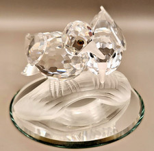 Swarovski Crystal Figurine 1989 SCS Annual Edition Amour Turtle Doves 117895 picture