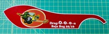 1960s 1970s Otasco Flying O Drag-o-o-o-n muscle bicycle chainguard decal red picture