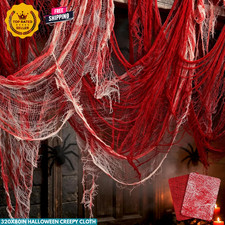 320x80in Halloween Creepy Cloth for Yard and Outdoor Decorations,Blood&Red picture