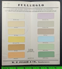 Vintage Moore's Paint Varnish Enamels Sample Foldout Brochure picture