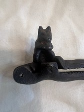 Vintage Cast Iron Nutcracker CUTE Squirrel over Bowl on Branch picture