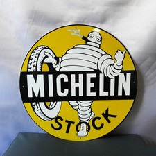 Michelin Stock – Vintage Bibendum Smoking Edition Metal Sign – 50 cm (19.7”) picture