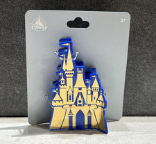 2025 Disney Parks Cinderella Castle Gold Blue Marble Hair Claw Clip NEW picture