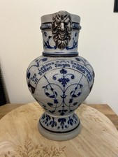 Antique Westerwald Reinhold Merkelback Salt Glaze pitcher 12”  picture