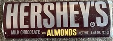 Vintage 1990’s HERSHEY’S MILK CHOCOLATE WITH ALMONDS BAR  Unopened  NOS picture