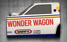 WOW 1973 Chevy Vega Wonder Wagon  Drag RACE CAR  Door Style Sign Funny Car picture
