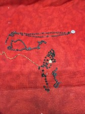 VINTAGE CATHOLIC ROSARY CRUCIFIX CHRISTIAN (BROKEN FOR PARTS OR REPAIRS) (k42) picture