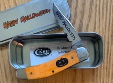 CASE HALLOWEEN PERSIMMON SOWBELLY KNIFE NEVER USED IN BOX #TB6139 SS   GT picture