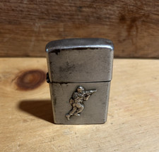 Vintage Crest Craft Military Army Marine Follow Me Silver tone lighter untested picture