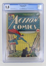 Action Comics #34 Superman CGC 1.5 DC 1941 Full Page Ad World's Best Comics #1 picture